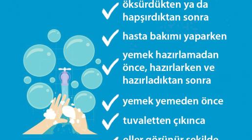 to stay safe what to do image in Turkish 